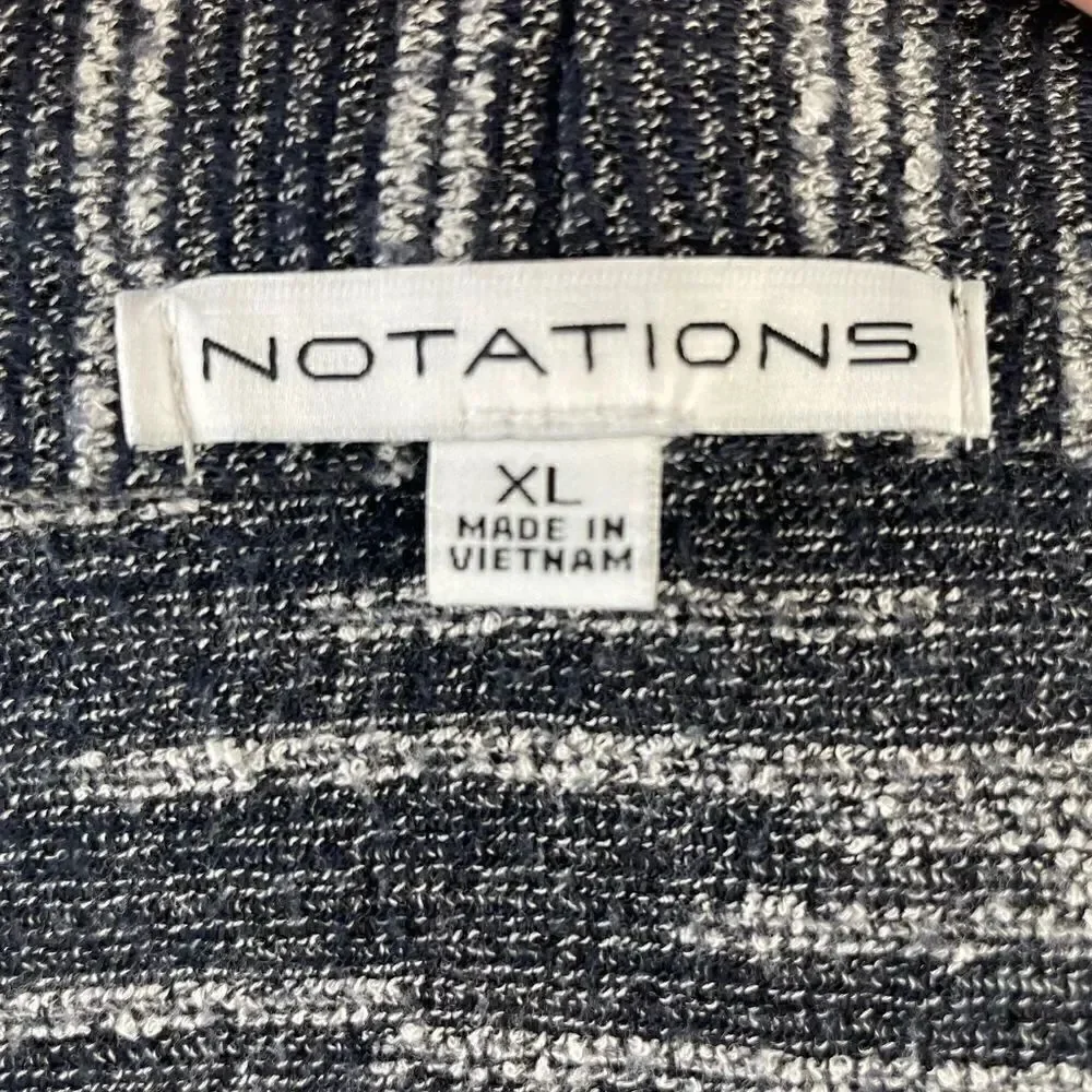 Notations Cardigan Style Top Size XL EUC